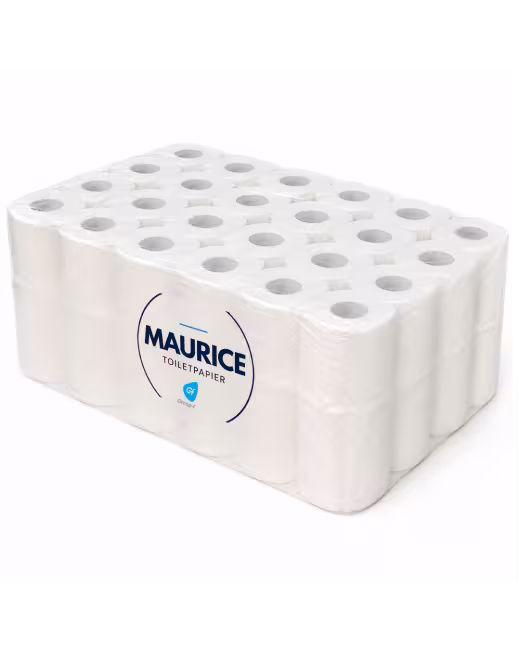 MAURICE Traditioneel Toiletpapier 2-laags – 200 vellen | 64 rollen
