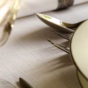 Tafelloper lino champagne