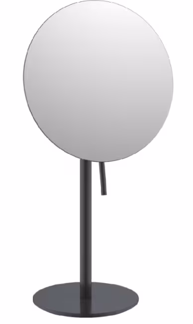 Staande scheerspiegel RVS zwart