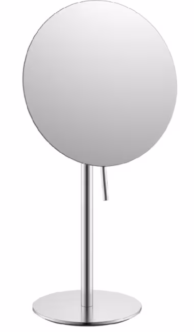 Staande scheerspiegel RVS matzilver