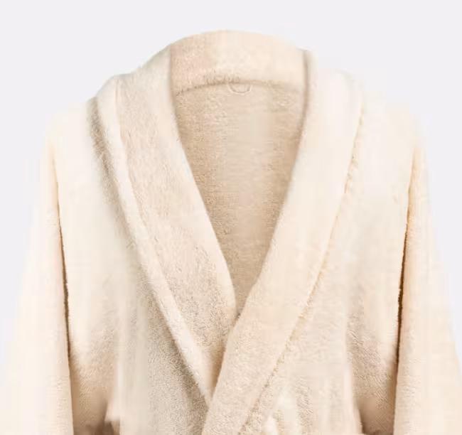 6 x ECO Badjas 100% pure ongebleekte katoen