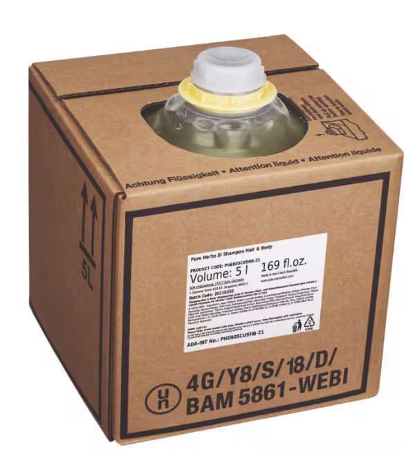 Pure Herbs hair & bodywash 5L refill + pomp