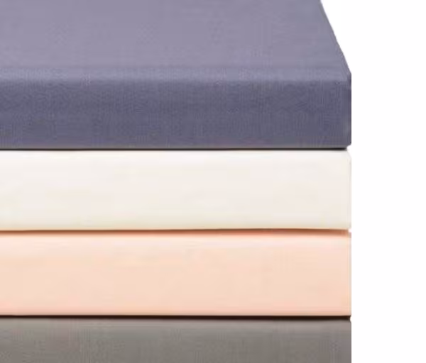 Hoeslaken percale ivoor 180 x 200 cm