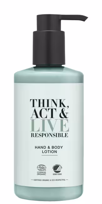 Think, Act & Live Responsible bodylotion 300ml pomp