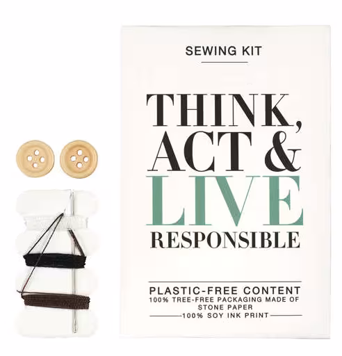 Think, Act & Live Responsible sewing set zonder plastic