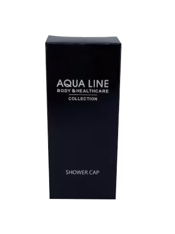 Aqualine Black shower cap